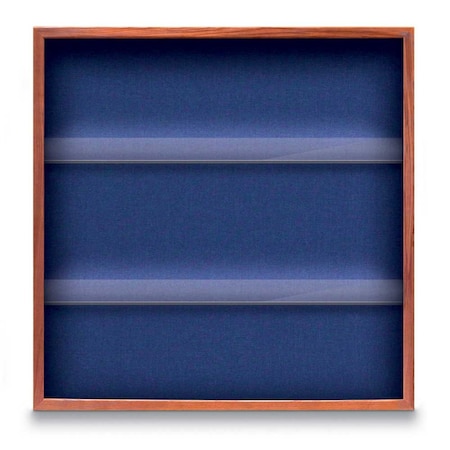 United Visual Products Outdoor Enclosed Combo Board, 48"x36", Satin Frame/Grey & Forbo UVCB4836OD-GREY-FORBO